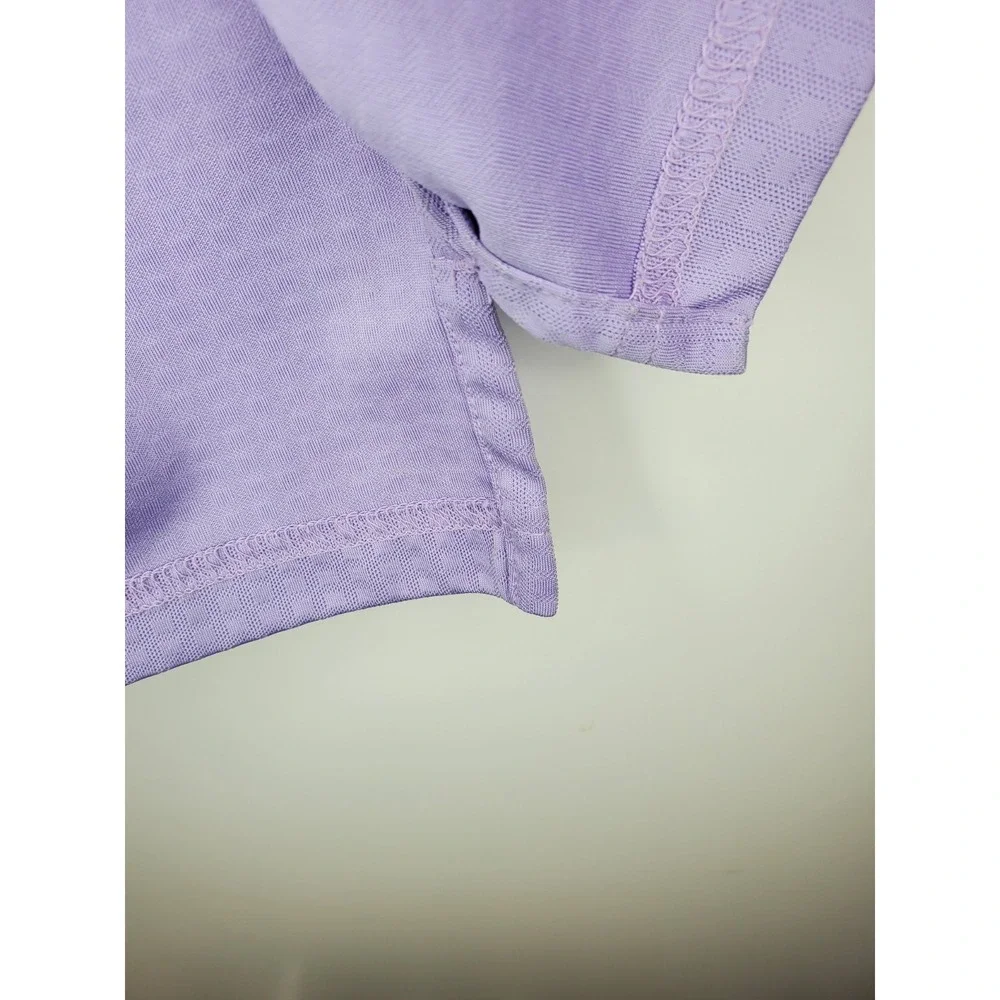 Straight Down Golf Polo Mens 2XL Purple Short Sleeve Performance Shirt Read